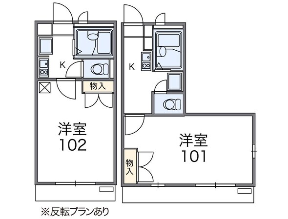 レオパレス本竜野の物件間取画像